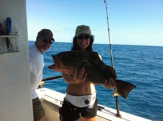 Fishing charter catch